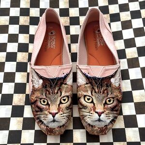 Skechers Women's Bobs Plush Cats Rule Alpargata, Size: 9.5 Light Peach